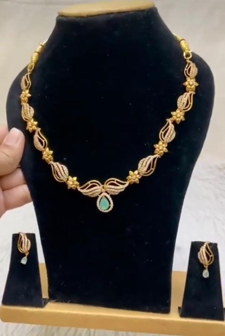 Pure Gold Finish Necklace