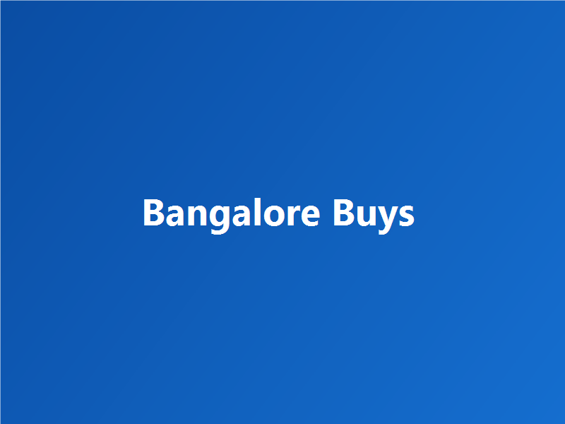 Welcome to Bangalore Buys